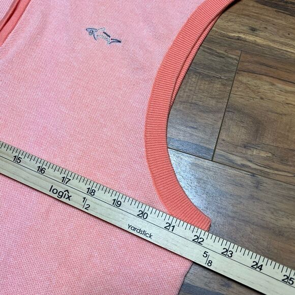 Greg Norman Play Dry Pullover 1/4 Zip Vest Golf salmon pink Men's size L - Picture 5 of 6